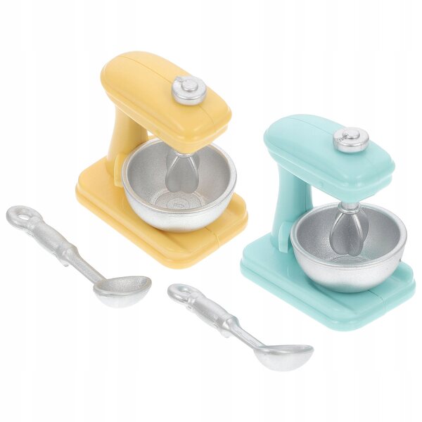 Lot de 2 mini mixeurs jouets éducatifs pour enfants en ABS coloré