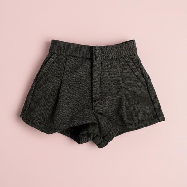 Qianly Pantaloncini Miniatura Casual Taglio Alto per Action Figure 1/6 Grigio Chiaro
