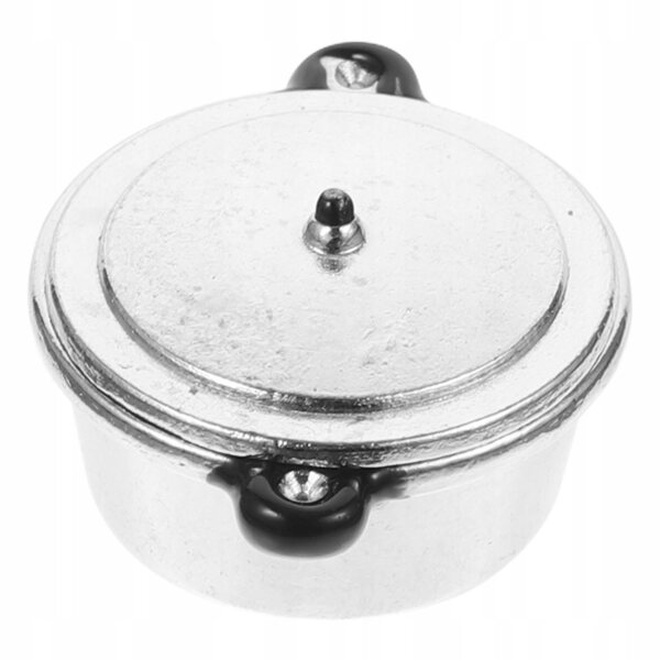 Dekorative Mini-Vase aus Silber für Mini-Häuser und pädagogische Dekorationen