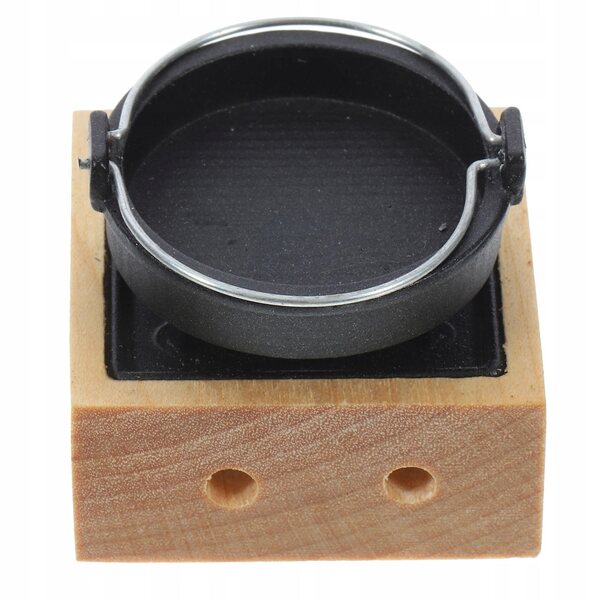 Set Miniature di Cucina in Legno e Metallo per Casa delle Bambole Realistico