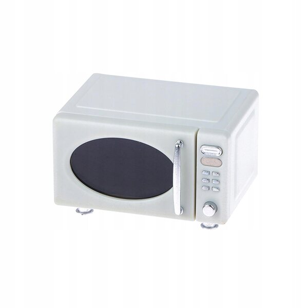 Mini cucina microonde per casa delle bambole 1:12 bianca, accessorio realistico