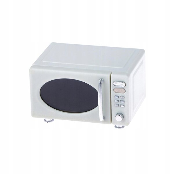 Mini cucina microonde per casa delle bambole 1:12 bianca, accessorio realistico