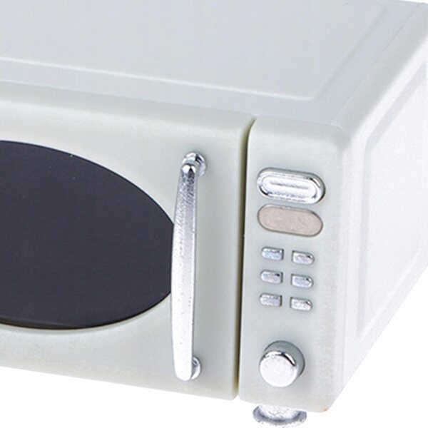 Mini cucina microonde per casa delle bambole 1:12 bianca, accessorio realistico