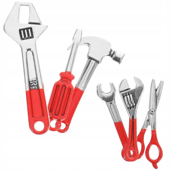 6-teiliges Mini-Reparaturwerkzeug-Set, hochwertig und langlebig, Miniatur-Wohnaccessoires