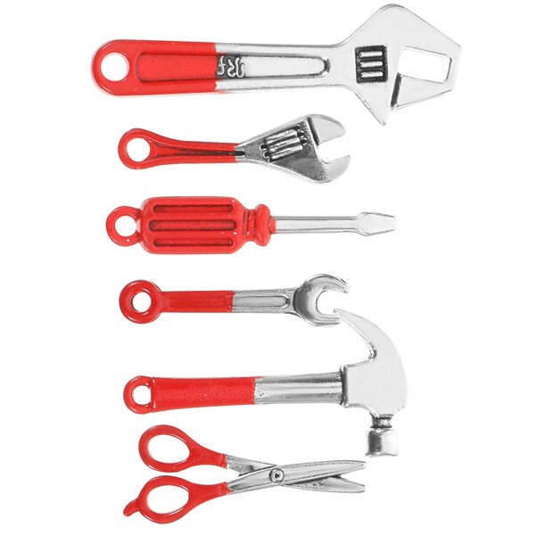 6-teiliges Mini-Reparaturwerkzeug-Set, hochwertig und langlebig, Miniatur-Wohnaccessoires
