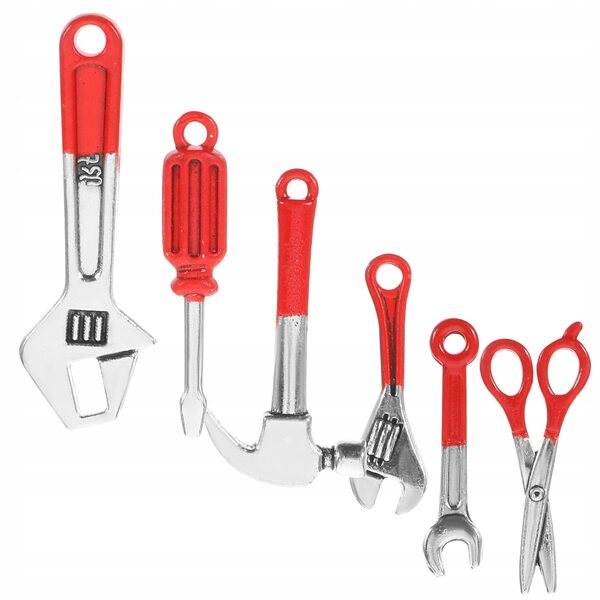 6-teiliges Mini-Reparaturwerkzeug-Set, hochwertig und langlebig, Miniatur-Wohnaccessoires