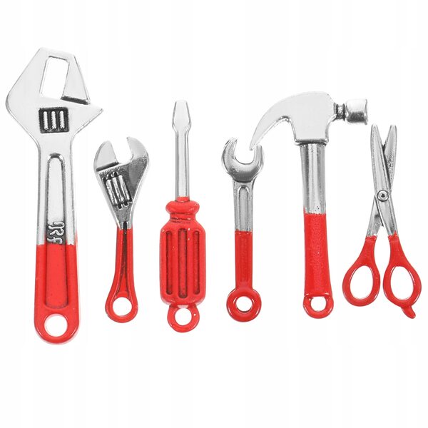 6-teiliges Mini-Reparaturwerkzeug-Set, hochwertig und langlebig, Miniatur-Wohnaccessoires