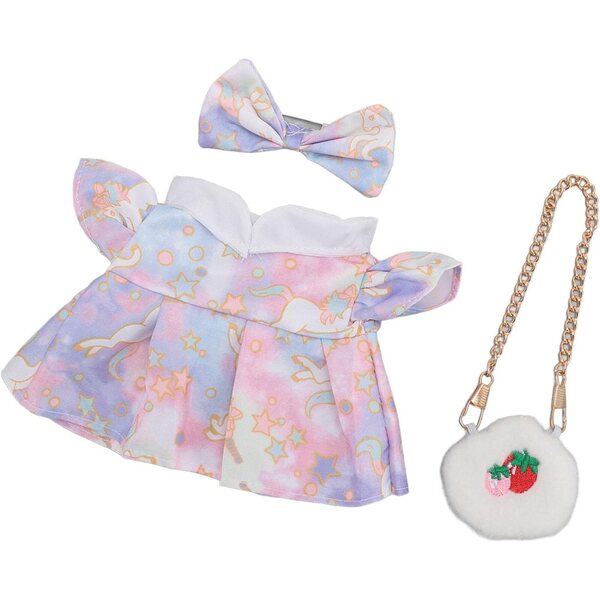 KKPLZZ Vestiti per Bambole in Peluche 20 cm in Cotone e Stoffa con Sacchetto Fragole