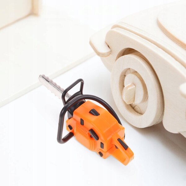 Miniatura Più Realistica di Sega a Catena Arancione per Decorazioni Casa e Ufficio