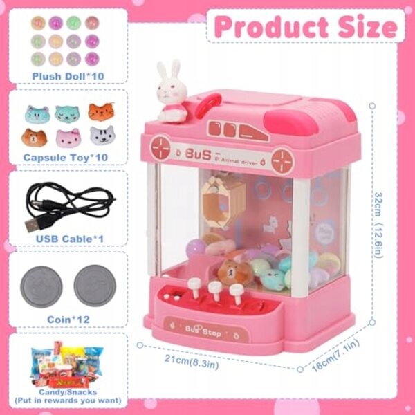 Mini Chwytak Candy Doll con Volante Gachapon - Gioco Versatile e Divertente