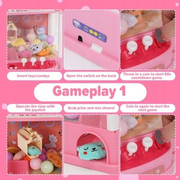 Mini Chwytak Candy Doll con Volante Gachapon - Gioco Versatile e Divertente