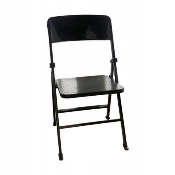 Sedia per casa delle bambole in miniatura scala 1:6 - Nero, PP resistente