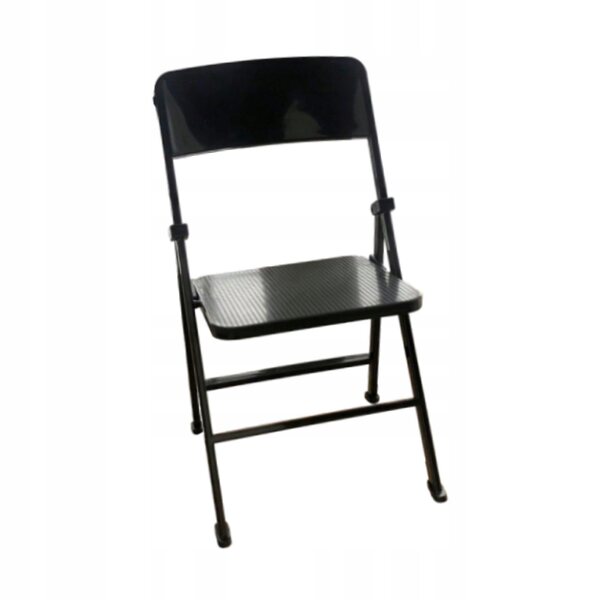 Sedia per casa delle bambole in miniatura scala 1:6 - Nero, PP resistente