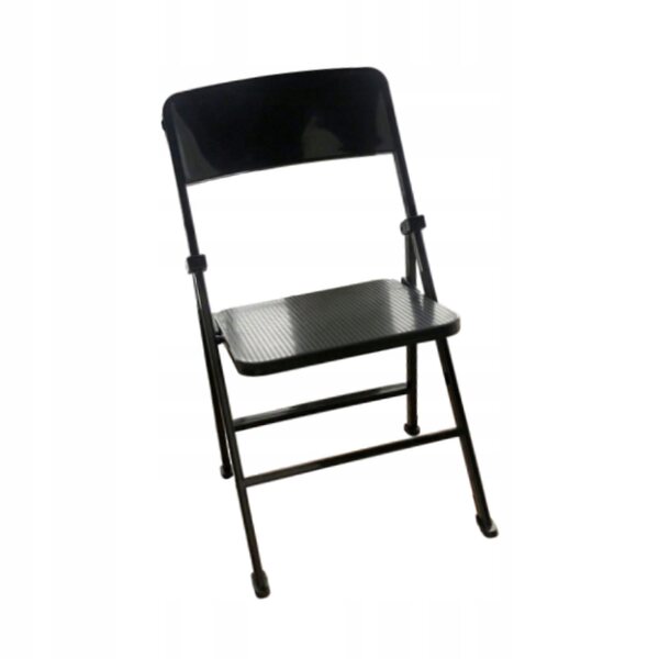 Sedia per casa delle bambole in miniatura scala 1:6 - Nero, PP resistente
