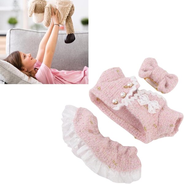 Set Vestiti per Bambole 17 cm ZJchao in Poliestere con Fiocco Colorato