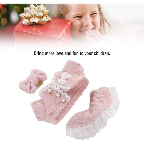 Set Vestiti per Bambole 17 cm ZJchao in Poliestere con Fiocco Colorato