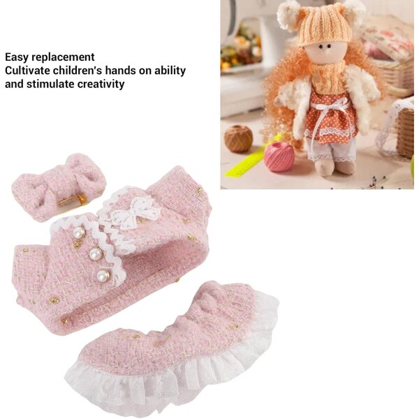 Set Vestiti per Bambole 17 cm ZJchao in Poliestere con Fiocco Colorato