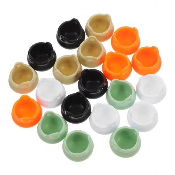 Set di 20 Mini Calderoni delle Streghe in Plastica per Decorazioni Halloween