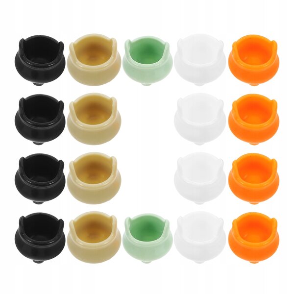 Set di 20 Mini Calderoni delle Streghe in Plastica per Decorazioni Halloween
