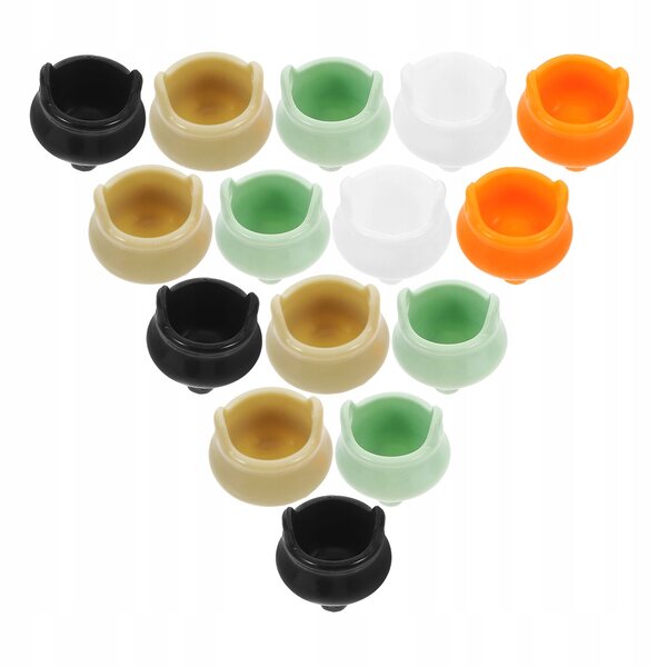 Set di 20 Mini Calderoni delle Streghe in Plastica per Decorazioni Halloween