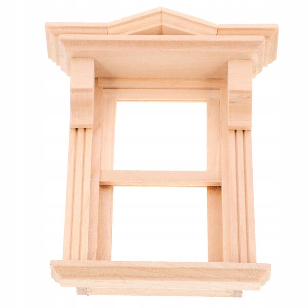 Mini finestra in legno per casa delle bambole, elegante e realistica 12,5x9,5 cm