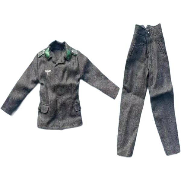 Vestiti per Bambole 1/6 Guohetuk Cappotto e Pantaloni in Tessuto Elegante