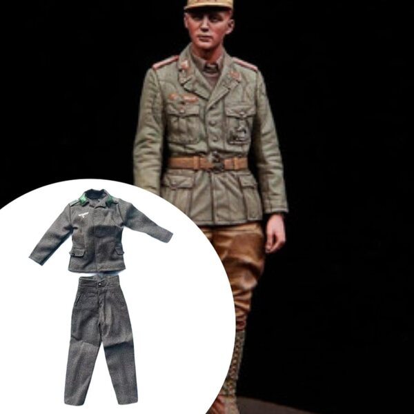 Vestiti per Bambole 1/6 Guohetuk Cappotto e Pantaloni in Tessuto Elegante