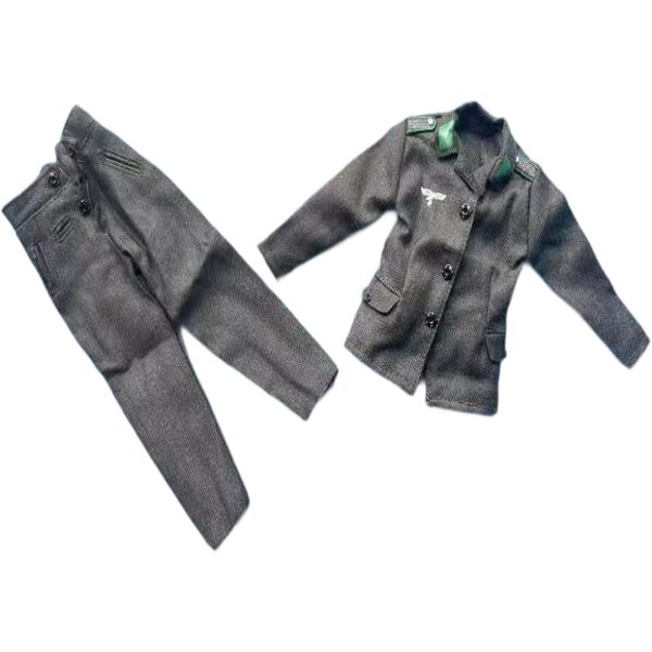 Vestiti per Bambole 1/6 Guohetuk Cappotto e Pantaloni in Tessuto Elegante