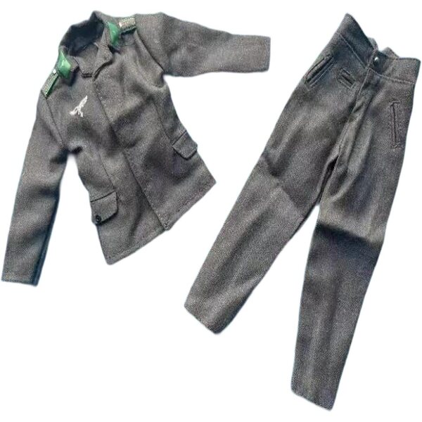 Vestiti per Bambole 1/6 Guohetuk Cappotto e Pantaloni in Tessuto Elegante
