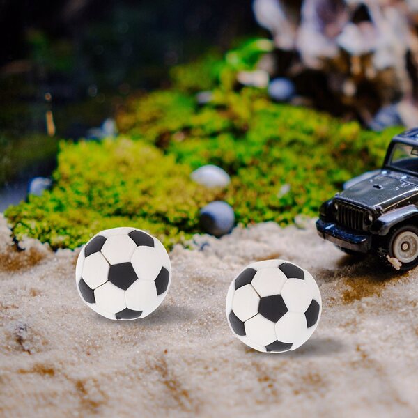 Dekorativer Miniatur-Mini-Fußball für Puppenhaus, 3-tlg