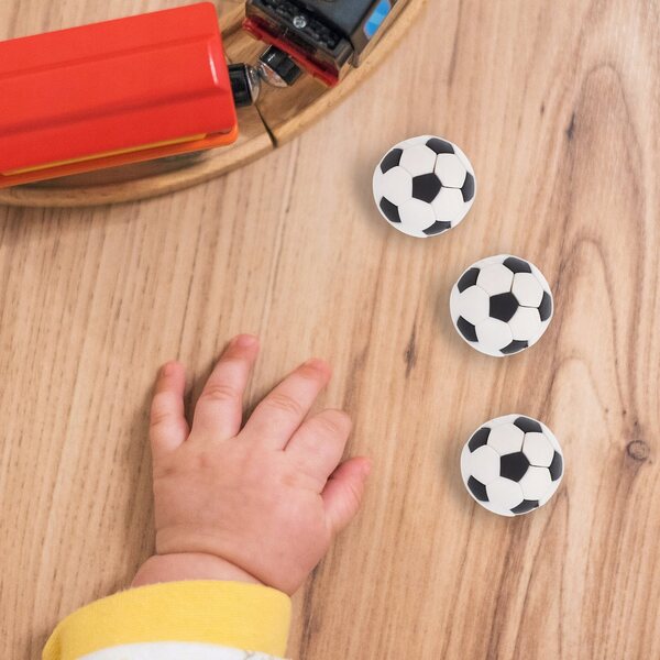 Dekorativer Miniatur-Mini-Fußball für Puppenhaus, 3-tlg