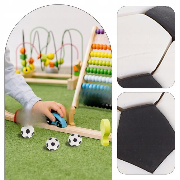 Dekorativer Miniatur-Mini-Fußball für Puppenhaus, 3-tlg