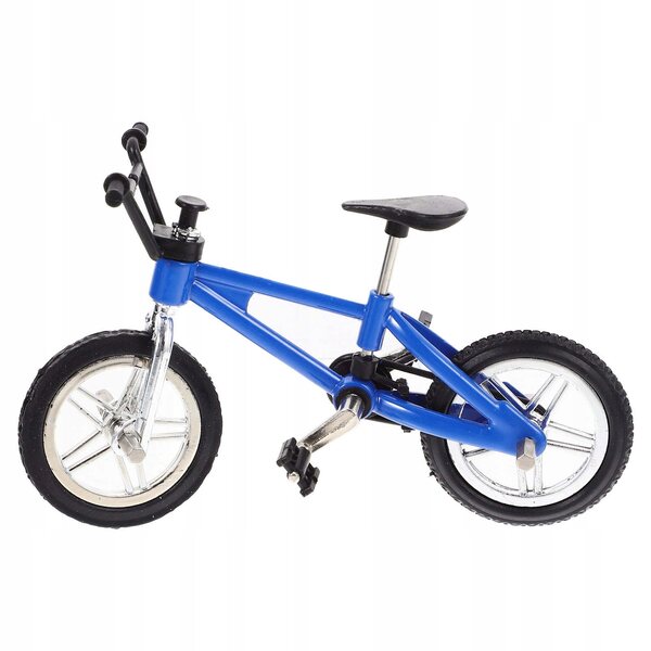 Miniatura Bicicletta Blu in Metallo per Decorazioni Casa delle Bambole