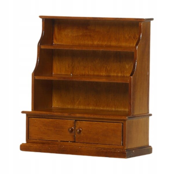 Hölzerner Puppenhaus-Miniaturschrank mit Schublade 1/12