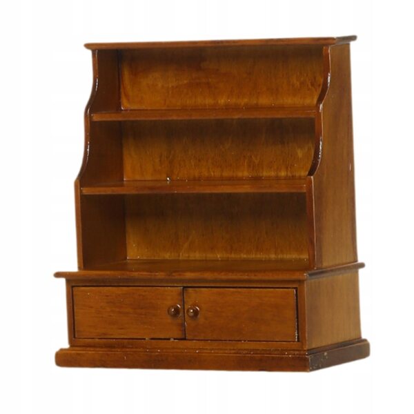 Hölzerner Puppenhaus-Miniaturschrank mit Schublade 1/12