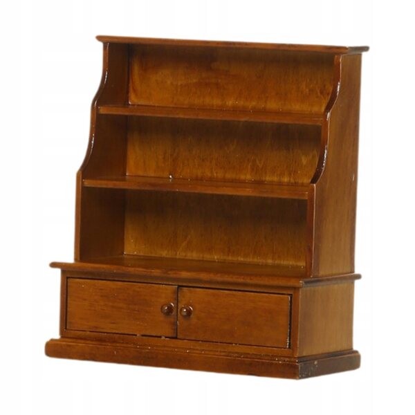 Hölzerner Puppenhaus-Miniaturschrank mit Schublade 1/12
