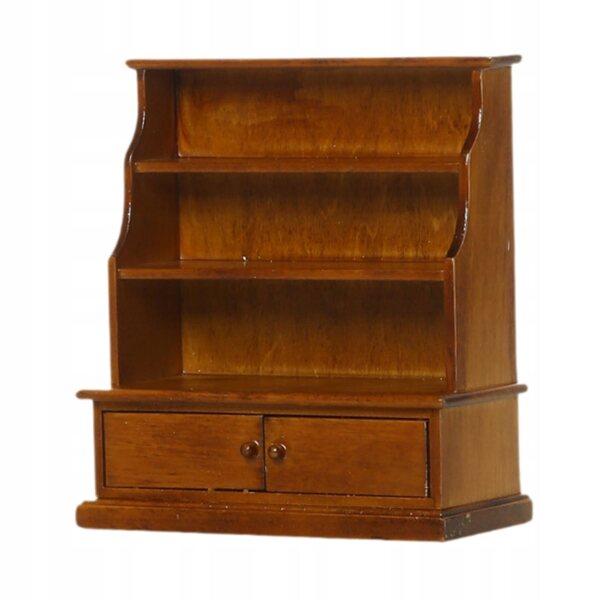 Hölzerner Puppenhaus-Miniaturschrank mit Schublade 1/12