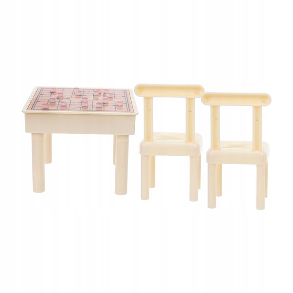 MINI SZACHY PLASTIKOWE Z KRZESEŁKAMI DO DOMKU DLA LALEK