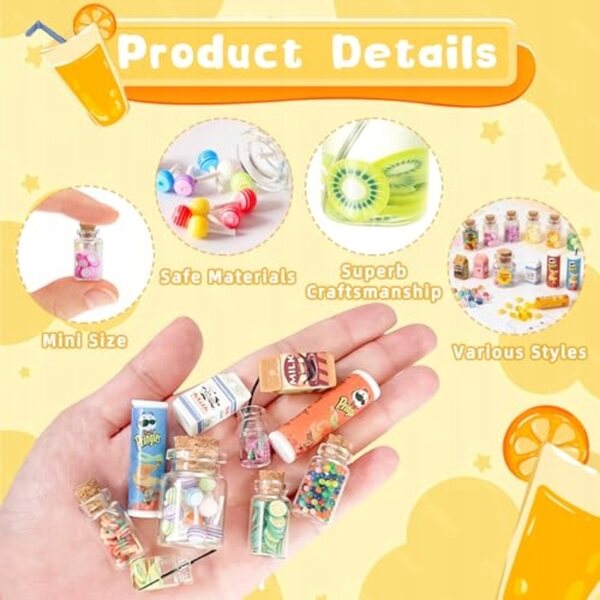 Set 19 Miniature Accessori in Legno per Casa delle Bambole - Alta Qualità e Durata