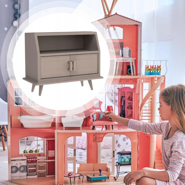 1:12 Puppenhaus-Miniatur-Schuhregal – mehrschichtig und langlebig
