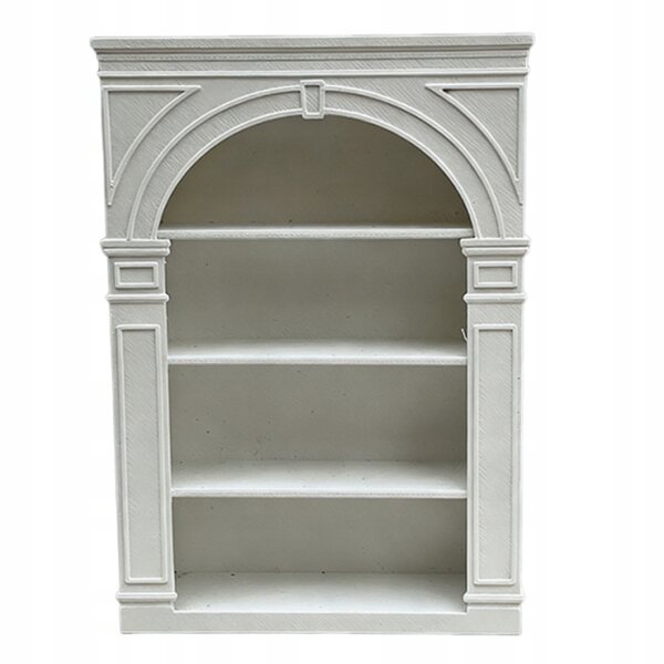 Mini scaffale bianco in legno per casa delle bambole, organizer e decorazione