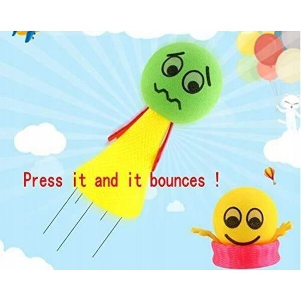 Set di 8 Piccole Bambole Emoticon in Legno per Bambini, Gioco di Salto Sicuro