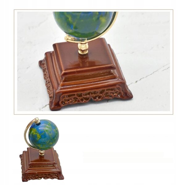 Mini Globus Metallico per Decorazioni di Case in Miniatura e Accessori Domestici
