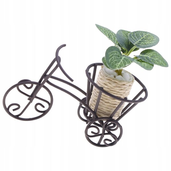 Miniatur-Fahrradständer, eleganter Blumenständer aus Leichtmetall