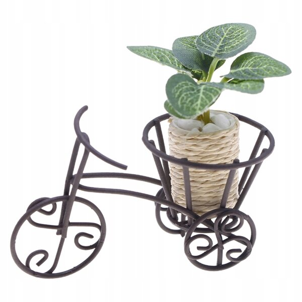 Miniatuur fietsenstandaard, elegante lichtmetalen bloemenstandaard