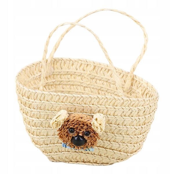 1:12 Puppenhaus Miniatur Beige Korb mit Papiergriff