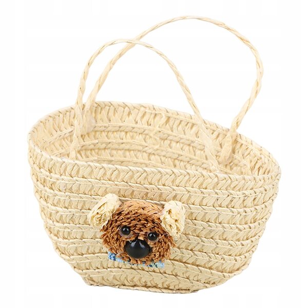 1:12 Puppenhaus Miniatur Beige Korb mit Papiergriff