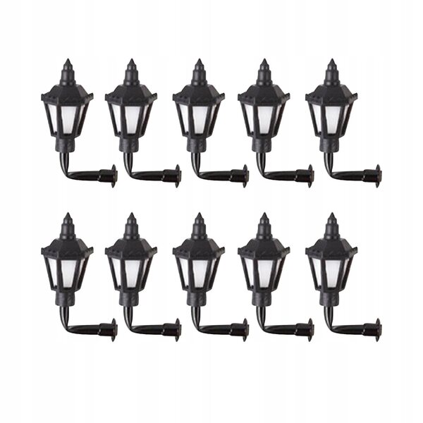 10 1:87 Modellierlampen mit Kaltlicht für Puppenhäuser und Dioramen