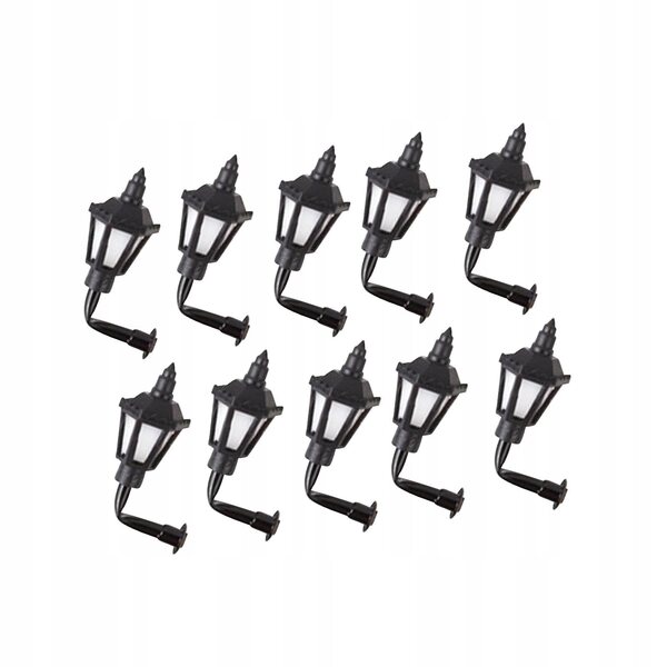 10 1:87 Modellierlampen mit Kaltlicht für Puppenhäuser und Dioramen