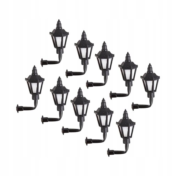 10 1:87 Modellierlampen mit Kaltlicht für Puppenhäuser und Dioramen